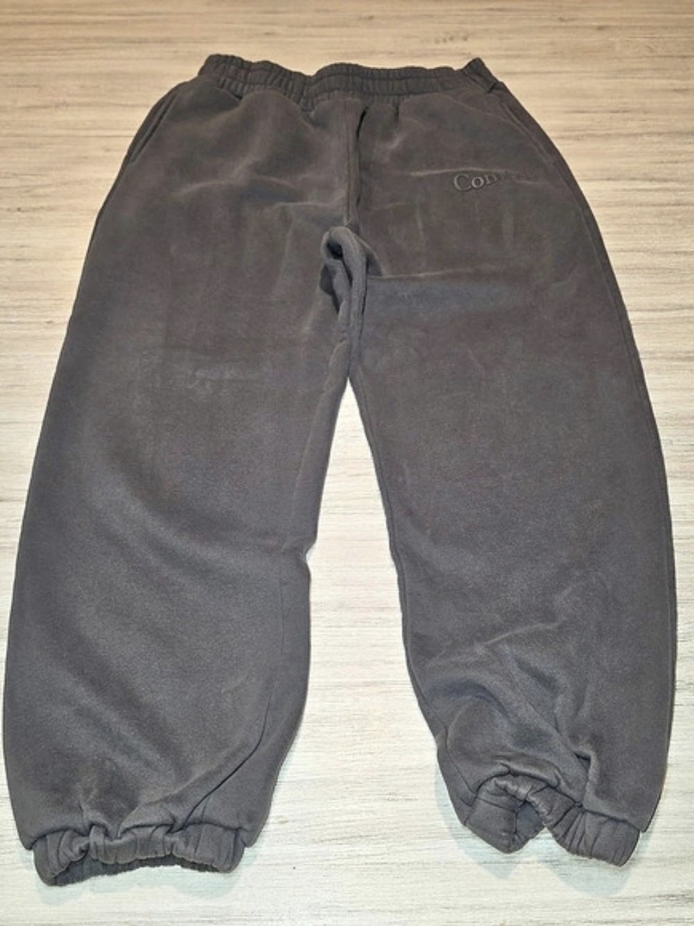 Comfrt Sweatpants Elastic Cuffs Adult Charcoal Gray Size XL